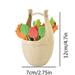 BELLZELY Home Decor Clearance Wooden Barrel Leaf Fruit Fork Orange Tube Fruit Fork Small