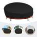 75in Oxford Fabric Garden Patio Furniture Cover - Waterproof Outdoor Sofa Cover Outdoor Daybed Cover Black
