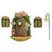 JINGT Fairy Gnome Door Figurines Elf Home For Yard Art Garden Sculpture Statues Decor