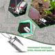 Teissuly Stainless Steel Folding Shovel Survival Spade Garden Tool Hiking Trowel