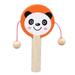 Baby Rattle Wooden Shaking Rattle Pellet Drum Kids Musical Toy