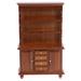 (Brown) 1/12 Dollhouse Miniature Furniture Multifunction Wood Cabinet Bookcase Cabinet