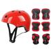 Clearance!aoksee Kids Bike Helmet Set 7Pcs/Set Children Kids Helmet Knee Elbow Pad Cycling Skate Bike Protecs Adjustabled Helmet for Kids&Youth Bicycle Skateboarding