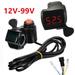 Ana Electric Bike E Bike Throttle 24-60V TwistGrip 5 Wire Thumb LED Display Scooter