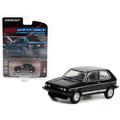 1983 Volkswagen Golf Mk1 GTI Black with Silver Stripes Hot Hatches Series 2 1/64 Diecast Model Car by Greenlight