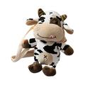 JINCHANG Toys Stuffed Animals Plushies Baby Kids Toys Cow Plush Backpack Stuffed Animal Toy Fuzzy Purse Animal Shoulder Bag for Children Girls Kindergarten Daily Bag