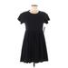 ABound Casual Dress - A-Line: Black Solid Dresses - New - Women's Size Medium