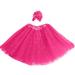 Wiueurtly 4t Girls Outfits Kids Girl Petticoat Paillette Star Pettiskirt Hair Band Tutu Skirt Dancewear