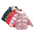 KYAIGUO Baby Kids Hooded Winter Jacket down Jacket Windproof Thickened Lining Zipper Bib Coat for Boys and Girls 1-5 Years Old