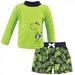 Hudson Baby Infant Boy Swim Rashguard Set Swim Dinosaur 3-6 Months