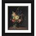 Cladius Detlev Fritzsch 20x23 Black Ornate Framed Double Matted Museum Art Print Titled: A Cactus Grandiflora and Other Flowers in a Porphyry Vase (1780 - 1835)