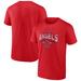 Men's Fanatics Branded Red Los Angeles Angels Ahead In The Count T-Shirt