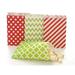 Christmas Favor CM31 Bags (100 pack) - Red & Green Treat Bag Wedding Favor Bags Holiday Birthday Party Gift Bags Treat Bags (100 Pack)