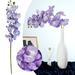 Miayilima Home Decor 2 Stems Lavender Silk Stem Artificial Orchid Flowers for Diy Wedding Bouquet Party Home Tabletop Floral Centerpiece DÃ©cor