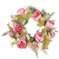 WQQZJJ Small Gifts Christmas Wreath Pre-Lit Artificial Roses Wreath For Indoor Outdoor Christmas Decorations Valentine s Day Spruce Wreath Christmas Collection Gifts Couples Gift Ideas Gifts For Women