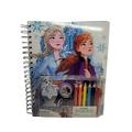 Frozen 2 Sketchbook Set. 100 Sheets -6 Colored Pencils- 20 Sheet Sticky Notepad