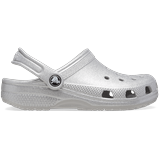 Crocs Silver Glitter Toddler Classic Glitter Clog Shoes