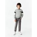 Drawstring waist jeans denim grey - Kids - 12 - MANGO KIDS