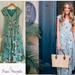 Free People Dresses | Free People Floral Tiered Midi Dress | Color: Blue/Green | Size: 4