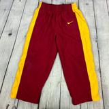 Nike Bottoms | Nike Kids Joggers With Mesh Lining. Burgundy And Yellow Color. Size 4 | Color: Gold/Red | Size: 4b