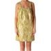 J. Crew Dresses | Jcrew Collection Metallic Silk Sparkle Shift Festive Party Style Dress W Pockets | Color: Gold/Green | Size: 2