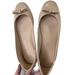 Kate Spade Shoes | Kate Spade Womens Kiersten Bow Beige Leather Ballet Flats Size 9.5 | Color: Pink | Size: 9.5