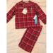 Disney Pajamas | Disney Store Mickey Mouse Plaid Christmas Boys 2pc Pajamas Pjs 5/6 Joshua Nwt | Color: Red | Size: 5-6