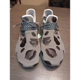 Adidas Shoes | Adidas Nmd Hu Pharrell Animal Print Ash Grey Shoes Id1531 Men's Size 12 | Color: Tan | Size: 12