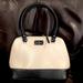 Kate Spade Bags | Kate Spade Black And Ivory Leather Dome Shaped Top Handle Satchel Hand Bag | Color: Black/Cream | Size: Os