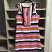 Kate Spade Dresses | Kate Spade Multi Colored Striped, Above Knee, Sleeveless Dress Size 14 | Color: Pink/Purple | Size: 14