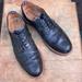 J. Crew Shoes | J. Crew Oar Stripe Shortwing Derby Oxford Shoes Italian Leather Black Size 10.5 | Color: Black | Size: 10.5