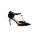 Halogen Heels: Pumps Stilleto Cocktail Black Solid Shoes - Women's Size 8 - Pointed Toe