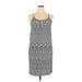 H&M Casual Dress: Gray Aztec or Tribal Print Dresses - Women's Size 14