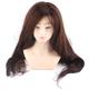 Dark Brown Hair Color Practice Head Hair Texture Training Head Hair Perm Practice Mannequin for Braiding Practice(PVC)