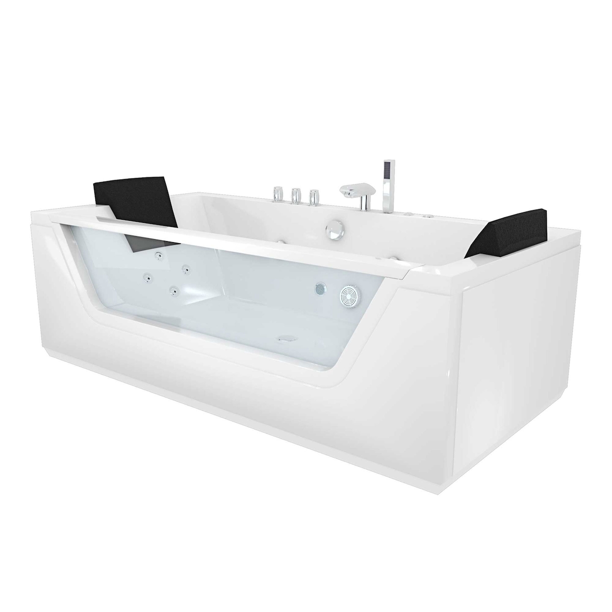 Whirlpool mit Reinigungsfunktion Pool Badewanne Wanne AcquaVapore W83-A 90x180 ohne +0.-€ Image
