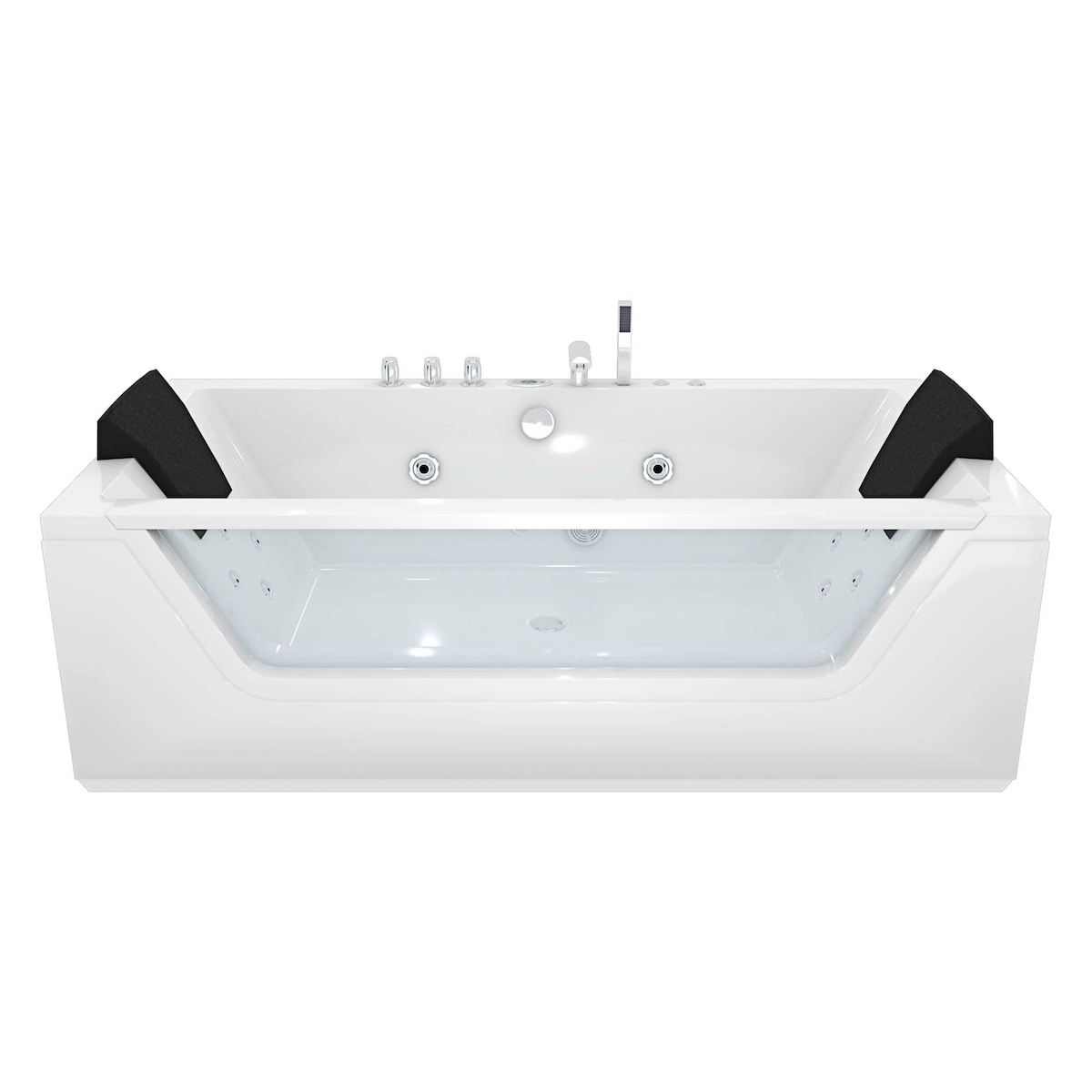 Whirlpool mit Reinigungsfunktion, Pool Badewanne Wanne AcquaVapore W83R-TH-B-SC aktive Schlauch-Reinigung +70.-€ Image