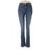 LC Lauren Conrad Jeans - Mid/Reg Rise Boot Cut Boyfriend: Blue Bottoms - Women's Size 6 - Dark Wash