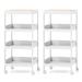 Costway 33" H x 16" W Cart in White | 33 H x 16 W x 10.5 D in | Wayfair 2*JV11020WH
