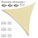 Royal Shade Colourtree Triangle Sun Shade Sail w/ Hardware Kit Pack, Stainless Steel in Brown | 20 ft. x 20 ft. x 28.3 ft | Wayfair TAPRT20-3-kit