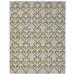 White 114 x 90 x 0.06 in Area Rug - NuStory Verdant Rug: Decorator Hand Knotted Rug in Natural/Yellow Wool | 114 H x 90 W x 0.06 D in | Wayfair