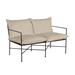 Summer Classics Italia 52" Wide Outdoor Loveseat w/ Cushions Metal/Olefin Fabric Included | 32.75 H x 52 W x 30.75 D in | Wayfair 5346111+C8484210N