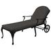 Summer Classics Provance 78.38" Long Reclining Single Chaise w/ Cushions Metal in Black | 41.75 H x 31 W x 78.38 D in | Outdoor Furniture | Wayfair