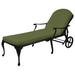 Summer Classics Provance 78.38" Long Reclining Single Chaise w/ Cushions Metal in Black | 41.75 H x 31 W x 78.38 D in | Outdoor Furniture | Wayfair