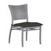Summer Classics Skye Stacking Patio Dining Side Chair w/ Cushions in Gray | Wayfair 358124+C4653120W3120