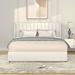 Latitude Run® Martiene Queen Standard Bed Upholstered in White | 39 H x 63.5 W x 84.4 D in | Wayfair 638604811BC84B9B873E826DA1475FC5