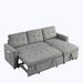 Gray Sectional - Ebern Designs Sectional Couch w/ Storage Chaise | 31 H x 78.5 W x 49 D in | Wayfair 6BD16F1D5F344BE3AE3813111D3BD3EC