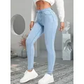 2024 Jeans Skinny elasticizzati da donna Jeans Slim Fit a matita Leggings per ragazze pantaloni a