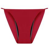 Youmylove Women Four Layer Leakproof Large Ice Silk Seamless Menstrual Thong Underpants Female Underpants