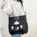 Neue Sanrio Tasche Kuromi Schulter Einkaufstasche Leinwand Cross body Mode Handtasche Frauen Shopper