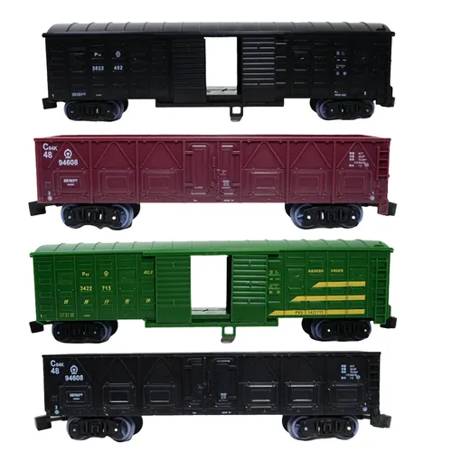 1:87 Ho Zug Wagon Fracht Auto Züge Modell Spielzeug Verfolgen Eisenbahn Spielzeug Modell Eisenbahn